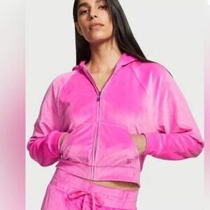 Victorias Secret On Point Velvet Velour Hoodie